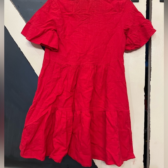 New Red ruffle flutter Dress XS - valentines - Picture 3 of 3
